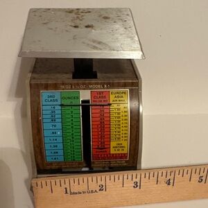 Vintage Metal Postal Scale